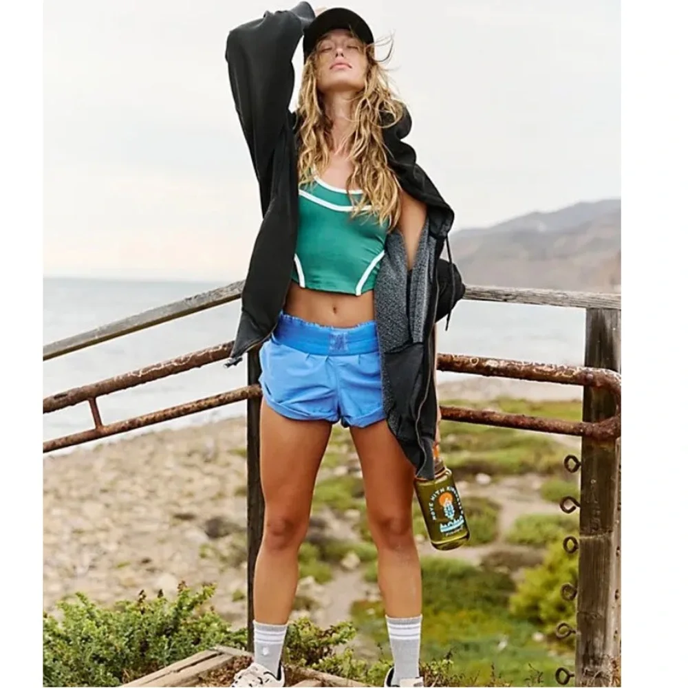 Free People Sail Away With Me Shorts Costal Blue - Picture 3 of 12